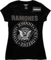 Ramones Presidential Seal (Embellished) Black M Ladies T-Shirt