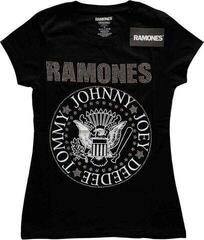 Skjorte Ramones Presidential Seal (Embellished) Black L Dame Skjorte