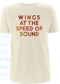 T-Shirt Paul McCartney Wings At The Speed Of Sound (Back Print) Sand L T-Shirt - 1