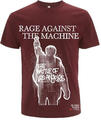Rage Against The Machine BOLA Album Cover (Back Print) Maroon Red M T-Shirt