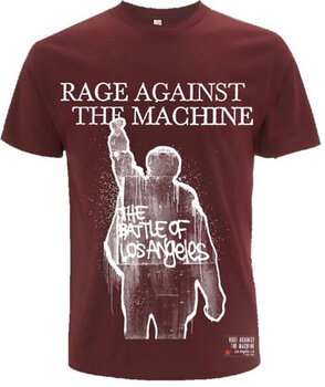 T-shirt Rage Against The Machine BOLA Album Cover (Back Print) Maroon Red XL T-shirt - 1