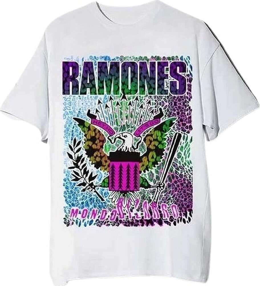 T-Shirt Ramones Animal Skin White L T-Shirt