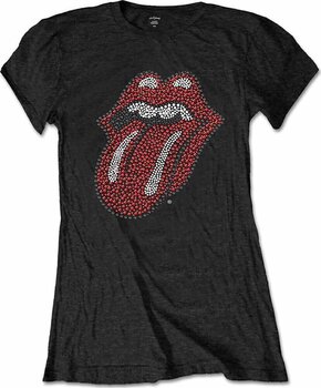 Tričko The Rolling Stones Classic Tongue (Embellished) Black M Dámske Tričko - 1