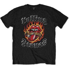Shirt The Rolling Stones Flaming Tattoo Tongue