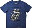 The Rolling Stones Steel Wheels Iris Blue M Tricou
