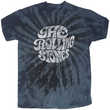 T-shirt The Rolling Stones 70's Logo (Wash Collection) Dip-Dye On Black L T-shirt - 1