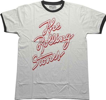 Πουκάμισο The Rolling Stones Signature Logo (Ringer) White XL Πουκάμισο - 1
