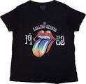 The Rolling Stones Sixty Rainbow Tongue '62 (Puff Print) Black M Ladies T-Shirt
