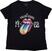 Koszulka The Rolling Stones Sixty Rainbow Tongue '62 (Puff Print) Black 4XL Damskie Koszulka
