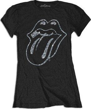 Marškinėliai The Rolling Stones Tongue (Embellished) Black S Moteriški Marškinėliai - 1