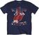 T-Shirt The Rolling Stones British Flag Tongue Navy Blue L T-Shirt