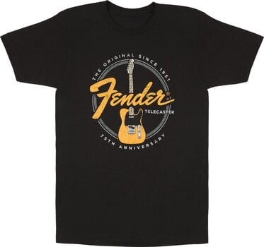 T-Shirt Fender Telecaster 75th Tele Vintage Black L T-Shirt - 1