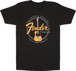 T-shirt Fender Telecaster 75th Tele Vintage Black XL T-shirt