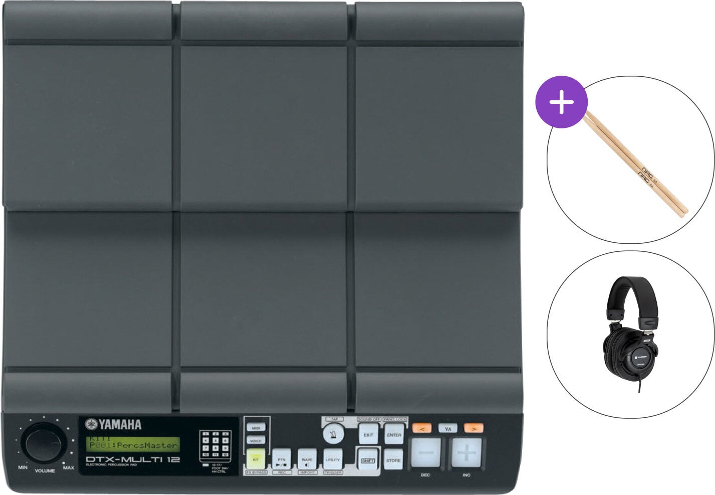 Pad pentru tobe electronice Yamaha DTX-MULTI 12 Standard SET Pad pentru tobe electronice