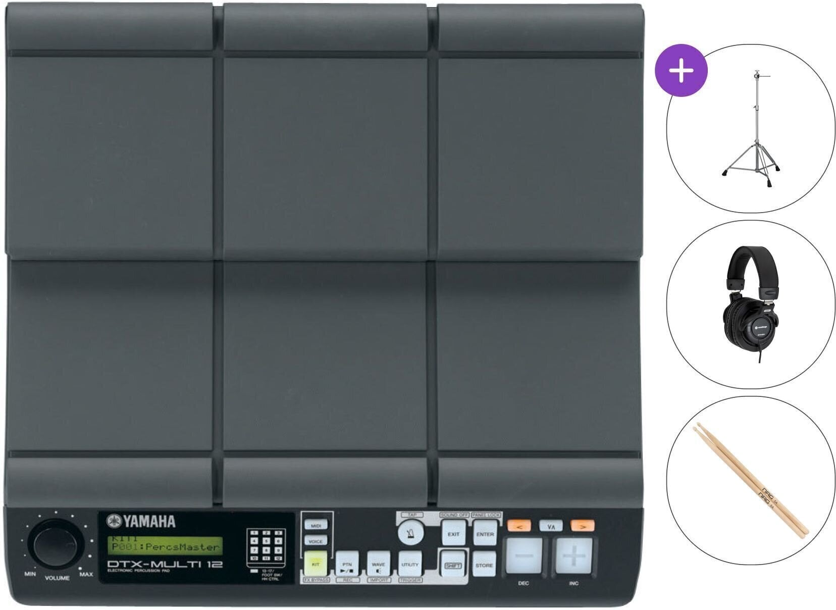 Pad pentru tobe electronice Yamaha DTX-MULTI 12 Premium SET  Pad pentru tobe electronice