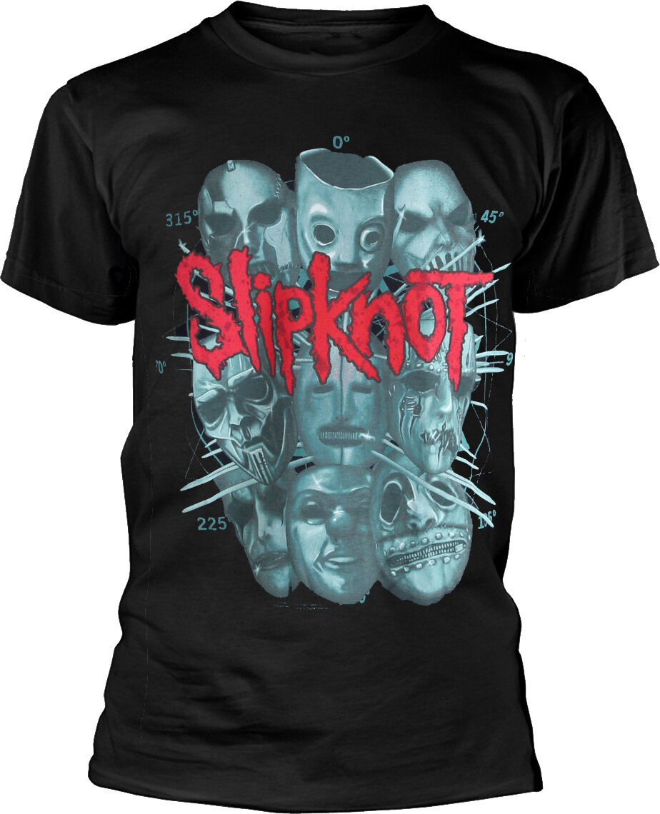 Majica Slipknot Masks 2 (Back Print) Black 2XL Majica
