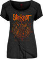 Slipknot The Wheel (Back Print) Black L Ladies T-Shirt