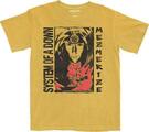 System of a Down Reflections (Wash Collection) Mustard Yellow Mineral Wash L T-shirt