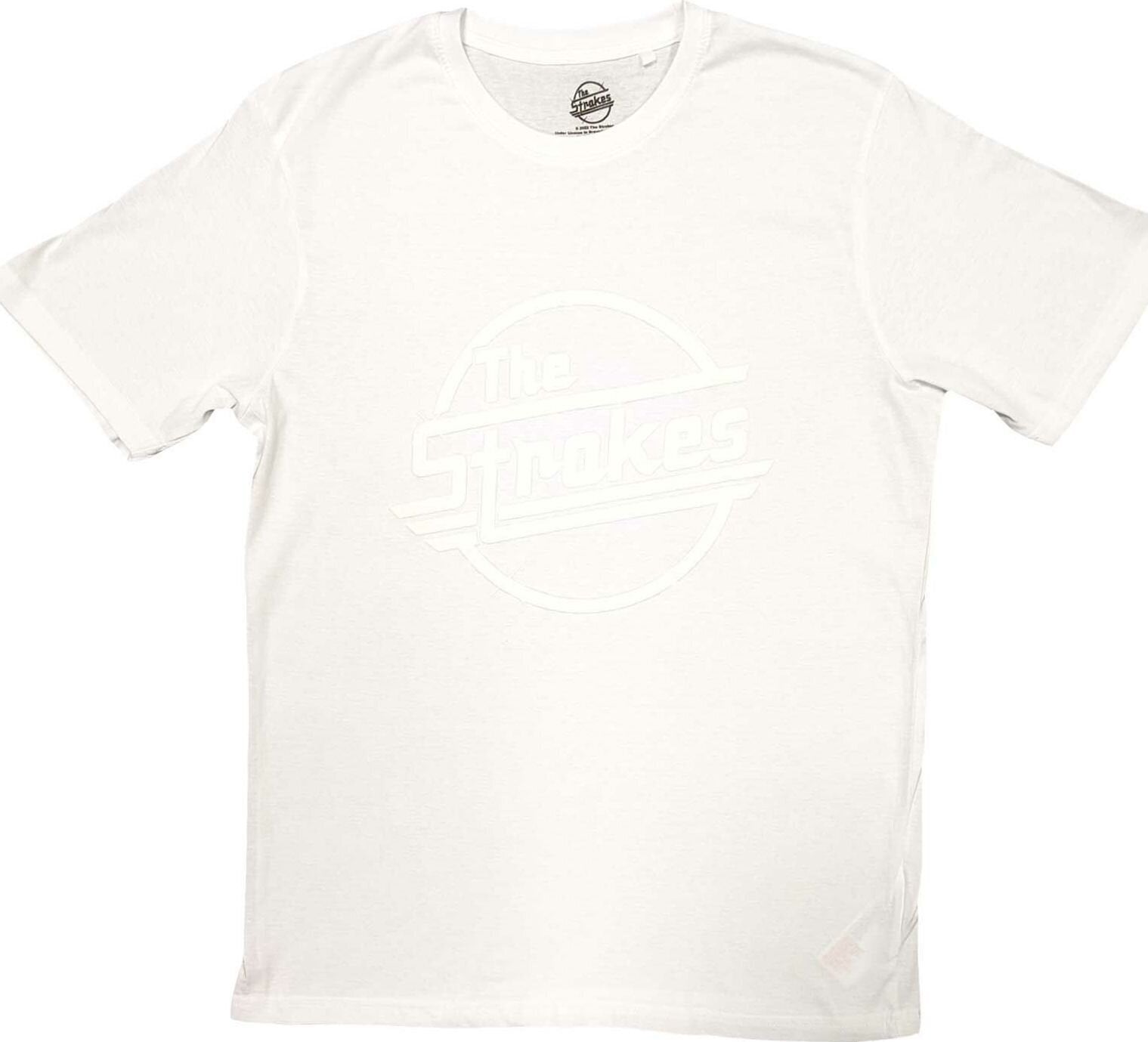 Camiseta de manga corta The Strokes OG Magna (Hi-Build White-On-White) White L Camiseta de manga corta