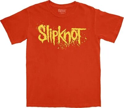 Tričko Slipknot Splatter Logo (Back Print) Orange S Tričko - 1