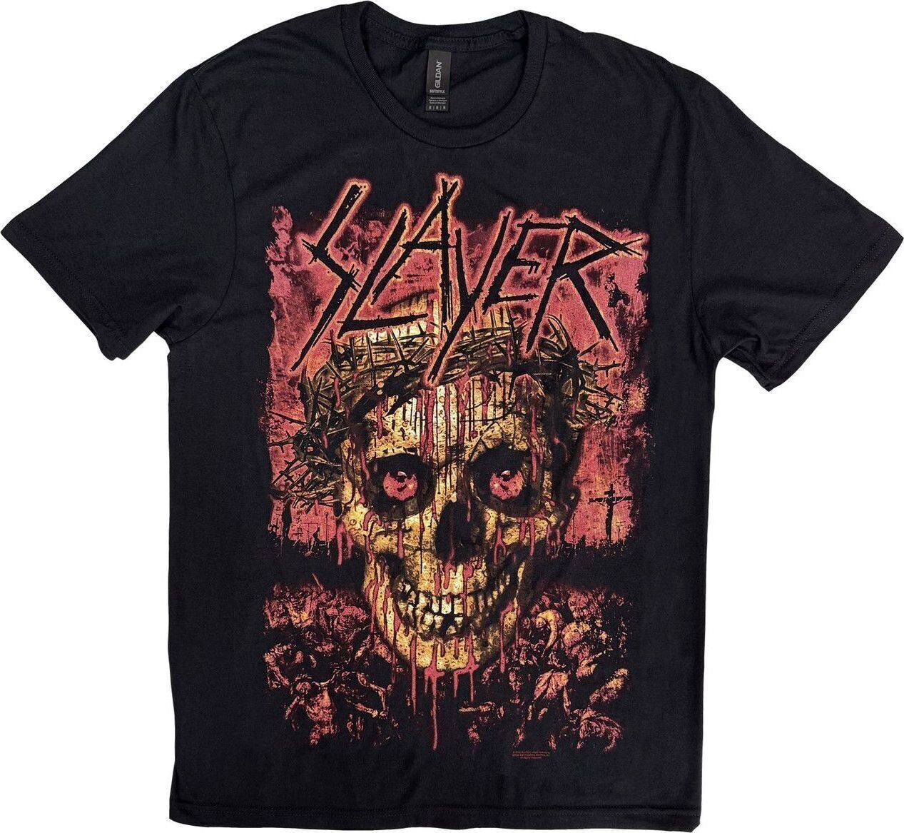 Tricou Slayer Crowned Skull Black L Tricou