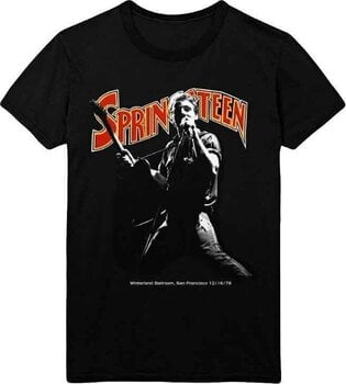 T-shirt Bruce Springsteen Winterland Ballroom Singing Black XL T-shirt - 1