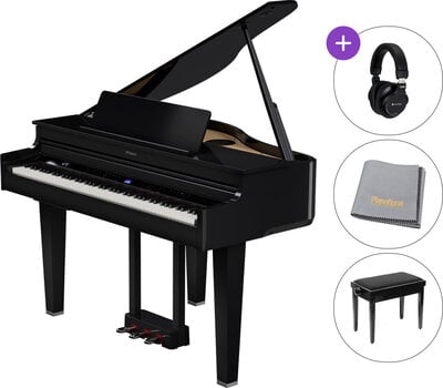 Digitale grand vleugel Roland GP-6 Standard SET Digitale grand vleugel Polished Ebony - 1