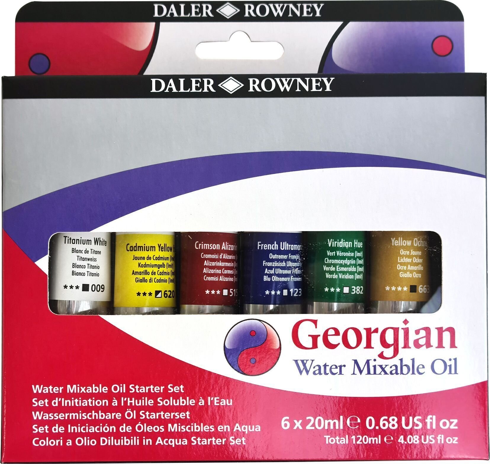 Uljana boja Daler Rowney Georgian Set uljanih boja 6x20ml 6 kom