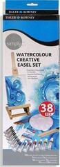 Tinta de aguarela Daler Rowney Simply Conjunto de arte 38 Peças