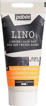 Фарба для ліногравюри Pébéo 141520 Фарба для ліногравюри Fluorescent Orange 80 ml - 1