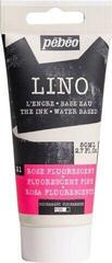 Paint For Linocut Pébéo 141521 Paint For Linocut Fluorescent Pink 80 ml