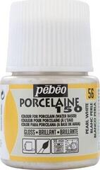 Tintas para porcelana Pébéo 024-056 Porcelain Paint Pearl White 45 ml 1 un.