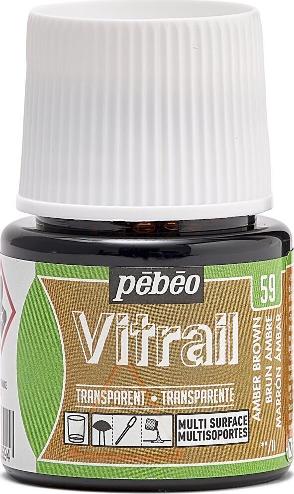 Boja za staklo Pébéo Vitrail Боја за стакло Amber Brown 45 ml 1 kom