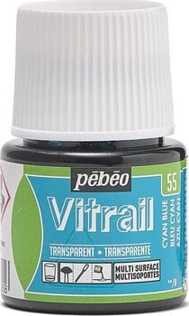 Glasfarbe Pébéo Vitrail Glasfarbe Cyan Blue 45 ml 1 stk - 1