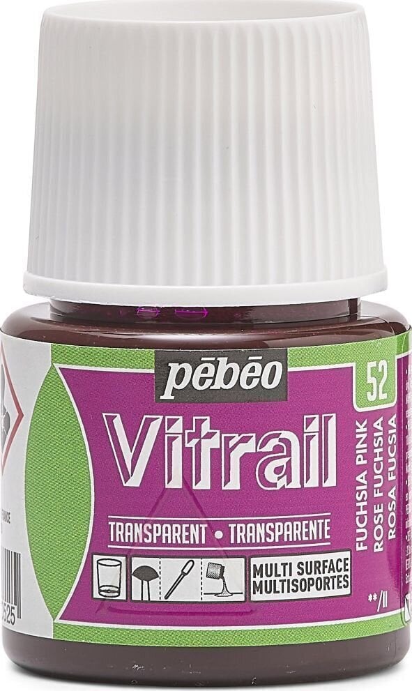 Boja za staklo Pébéo Vitrail Боја за стакло Fuschia Pink 45 ml 1 kom