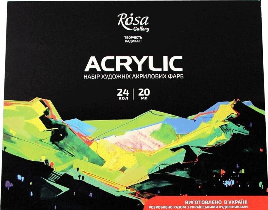 Akrylmaling Rosa Gallery Sæt med akrylmaling 24x20ml