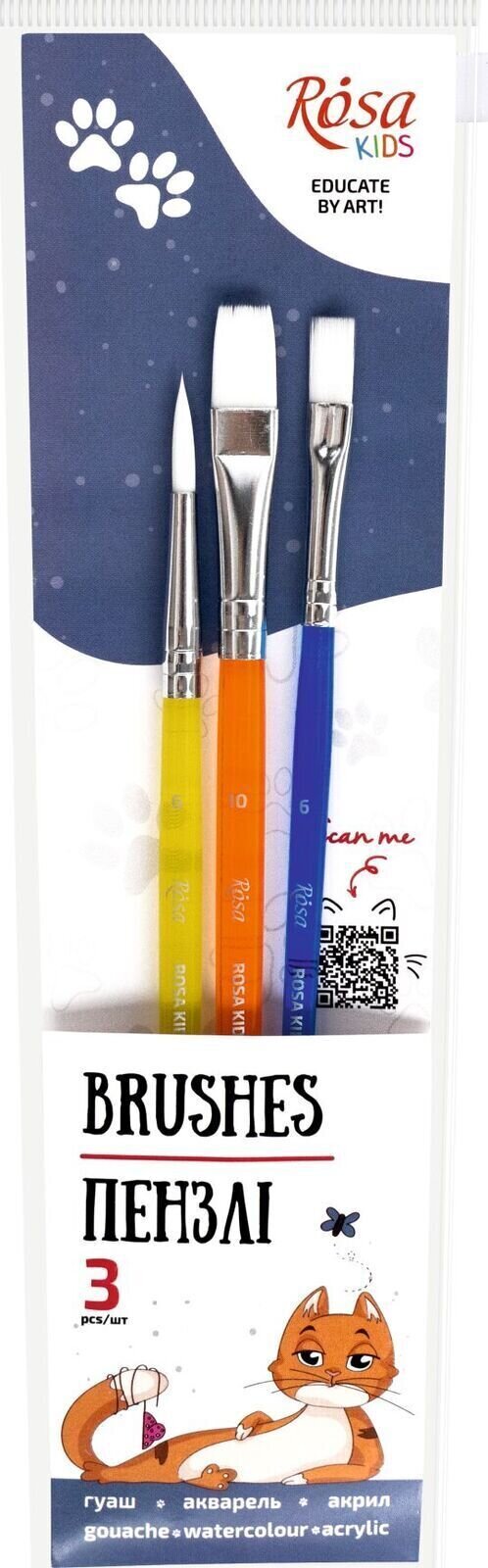 Malířský štětec Rosa 184164 Sada štětců 3 ks