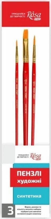 Värvipintsel Rosa 184142 Pintselkomplekt 3 tk