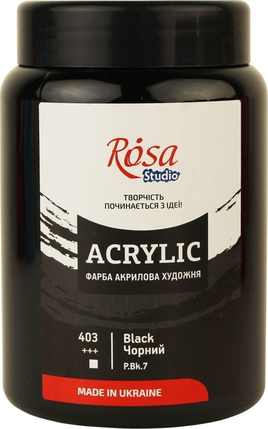 Акрилова фарба Rosa Studio Акрилова фарба Black (403) 400 ml 1 шт.