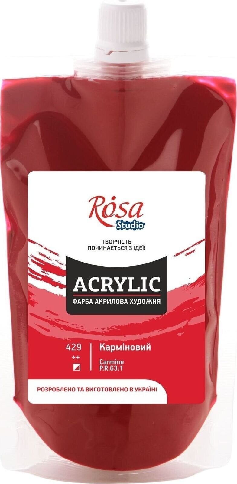 Акрилова фарба Rosa Studio Акрилова фарба Carmine (429) 200 ml 1 шт.
