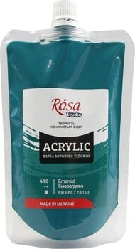 Акрилова фарба Rosa Studio Акрилова фарба Emerald Green (418) 200 ml 1 шт. - 1