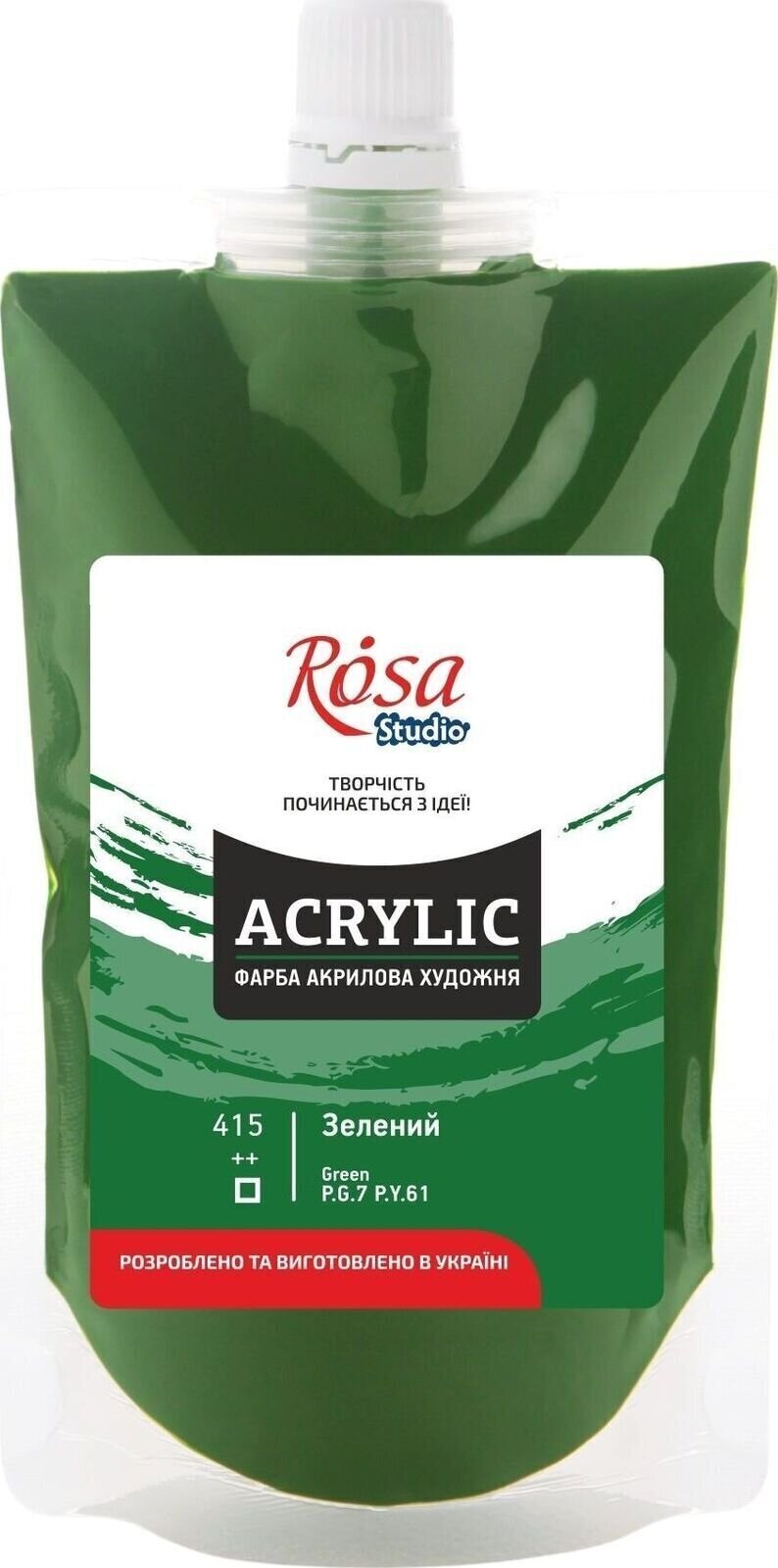 Акрилова фарба Rosa Studio Акрилова фарба Green (415) 200 ml 1 шт.