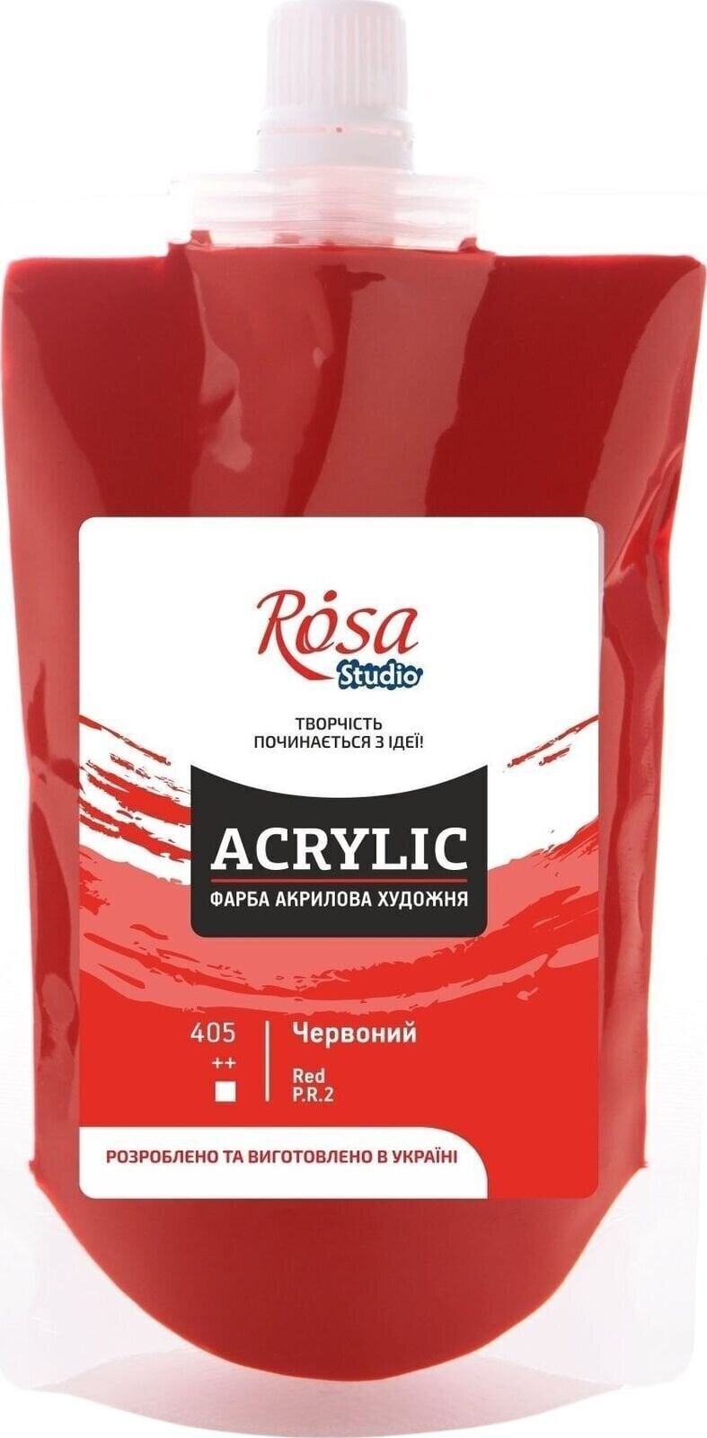 Акрилова фарба Rosa Studio Акрилова фарба Red (405) 200 ml 1 шт.