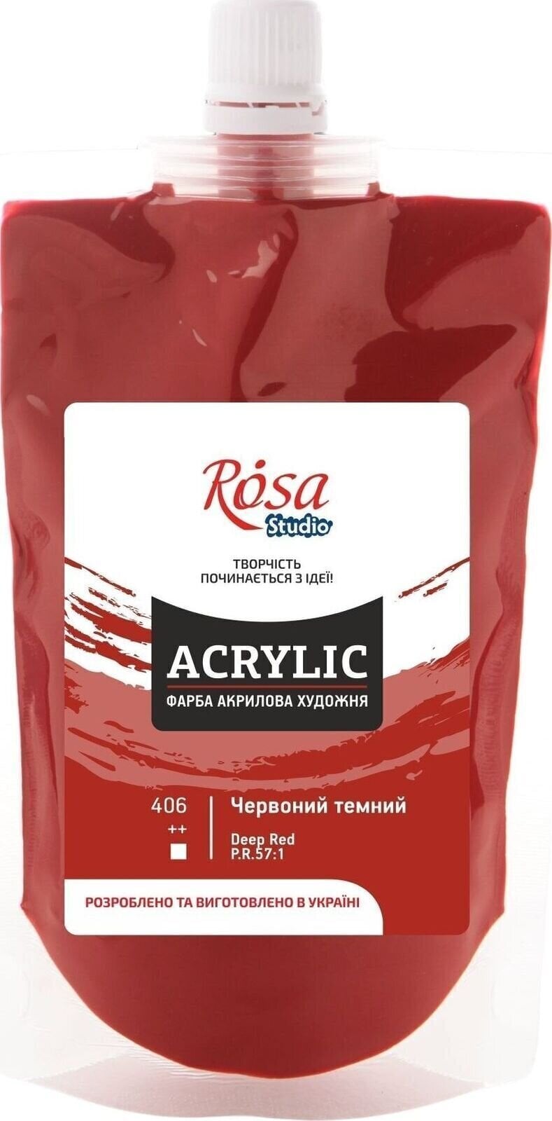 Acrylic Paint Rosa Studio Acrylic Paint Red Deep (406) 200 ml 1 pc