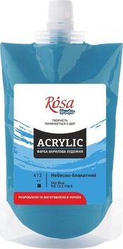 Acrylic Paint Rosa Studio Acrylic Paint Sky Blue (413) 200 ml 1 pc - 1