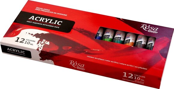 Akrylová farba Rosa Studio Sada akrylových farieb 12x10ml - 1