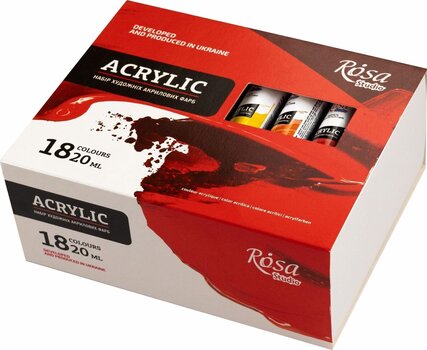 Akrylmaling Rosa Studio Sæt med akrylmaling 18x20ml - 1