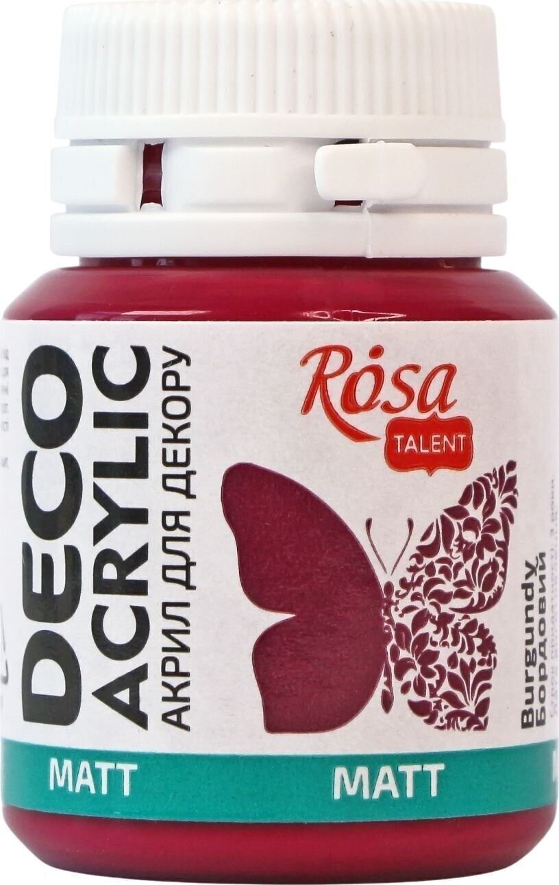 Culoare acrilică Rosa Talent Vopsea acrilică Burgundy (22) Mat 20 ml 1 buc.