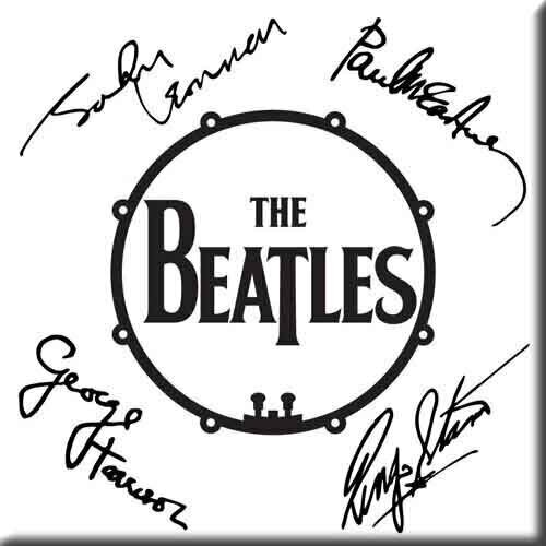 Магнет The Beatles Signed Drum Logo Магнет