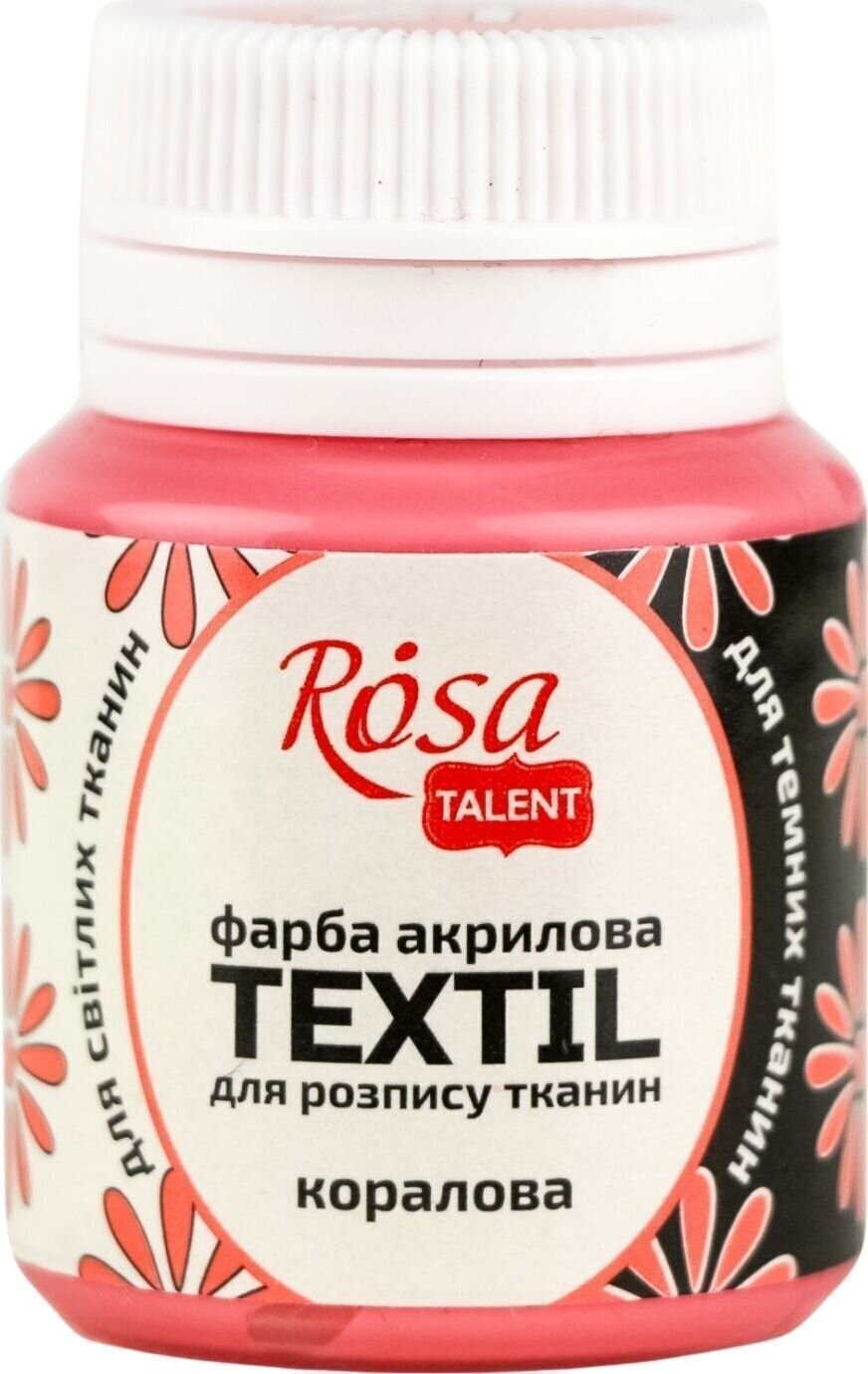 Barva za tekstil Rosa Talent Barva za tkanine Coral (21) 20 ml 1 kos